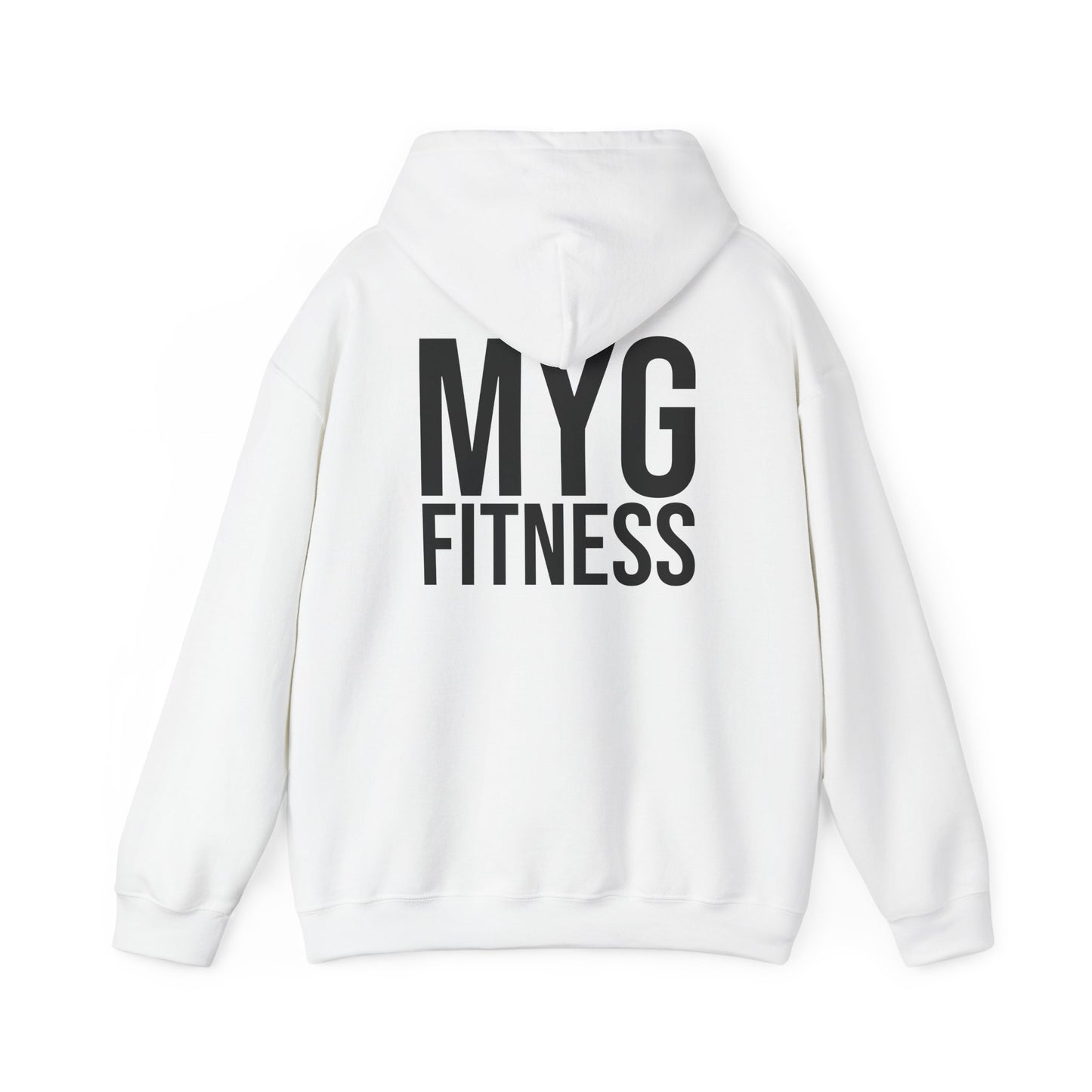 MYGFITNESS Essentials Back Print Unisex Heavy Blend™ Hoodie - Motivational Activewear for Fitness Enthusiasts