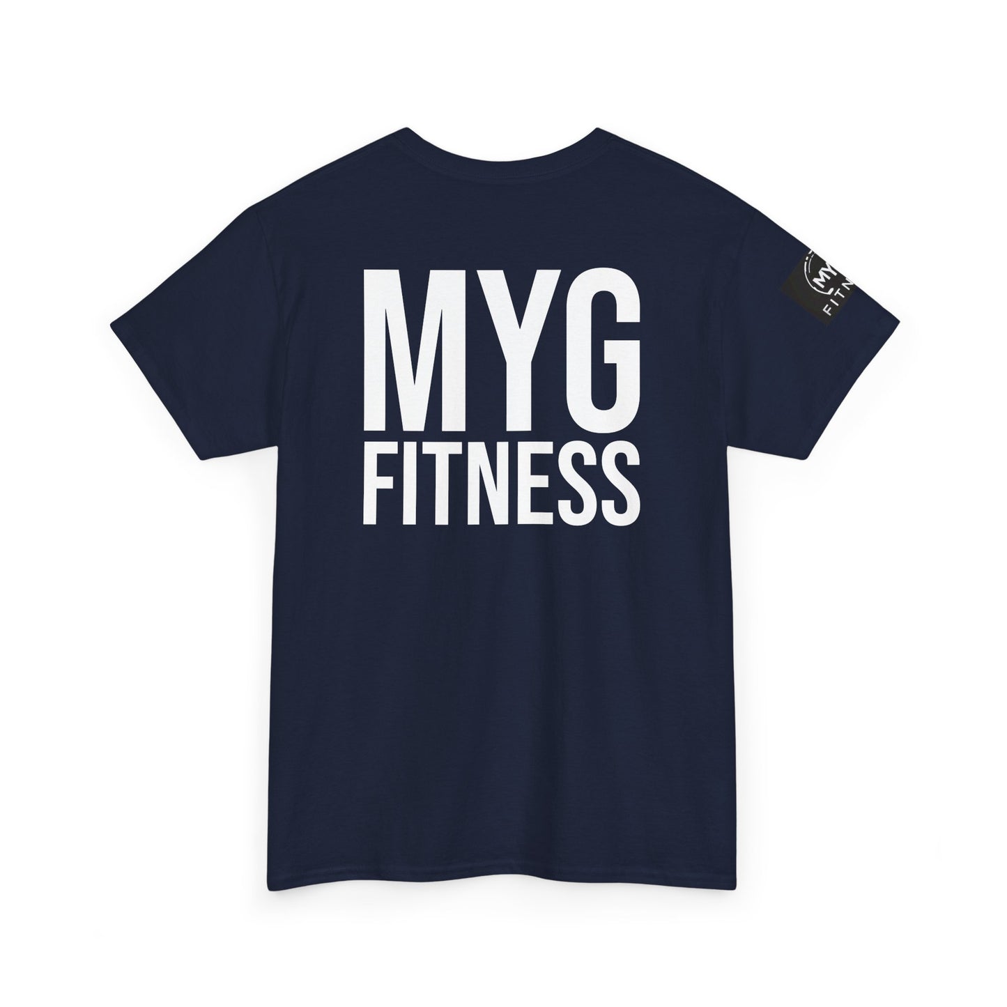 MYGFITNESS Essentials Back Print With Arm Logo Unisex Heavy Cotton Tee