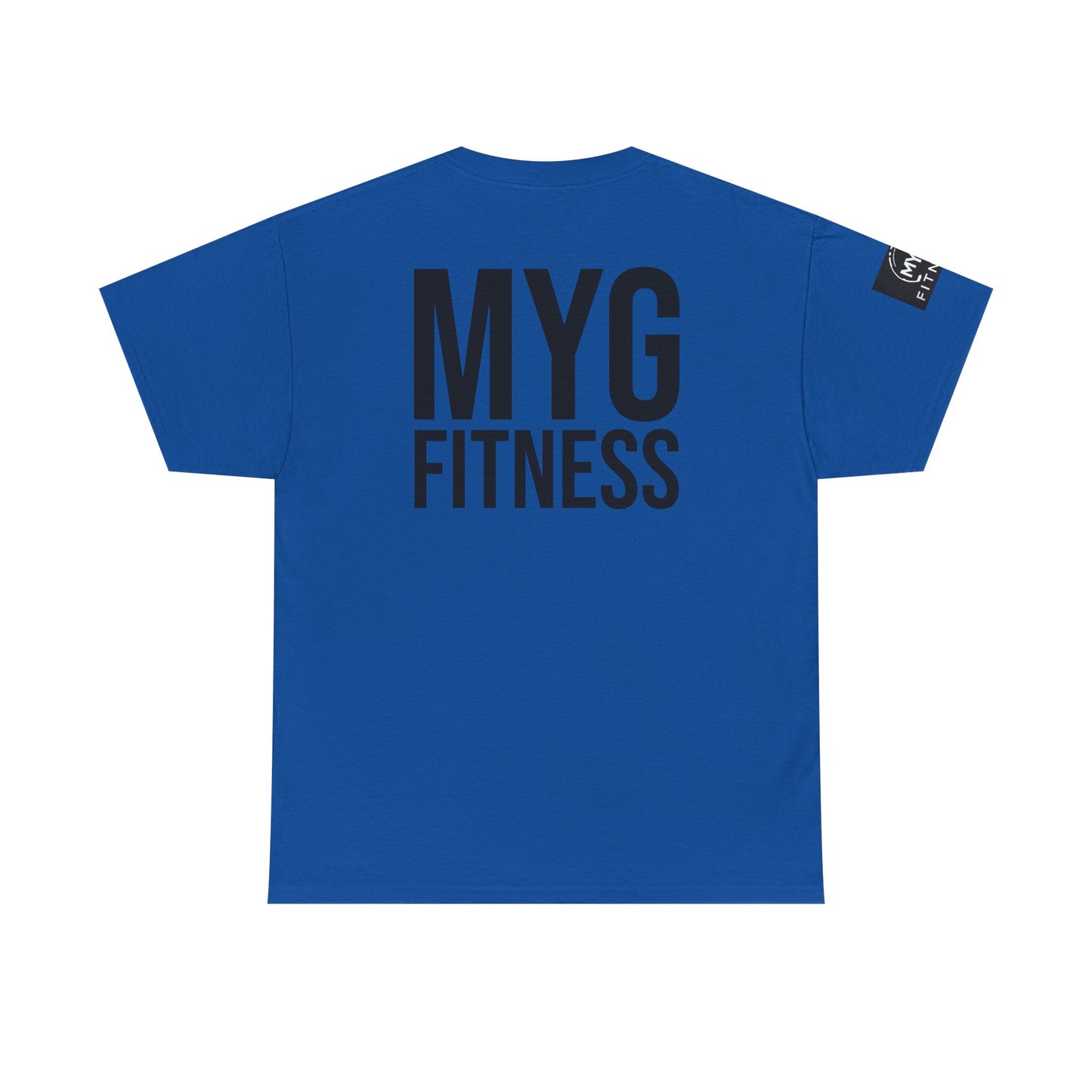 MYGFITNESS Essentials Back Print With Arm Logo Unisex Heavy Cotton Tee