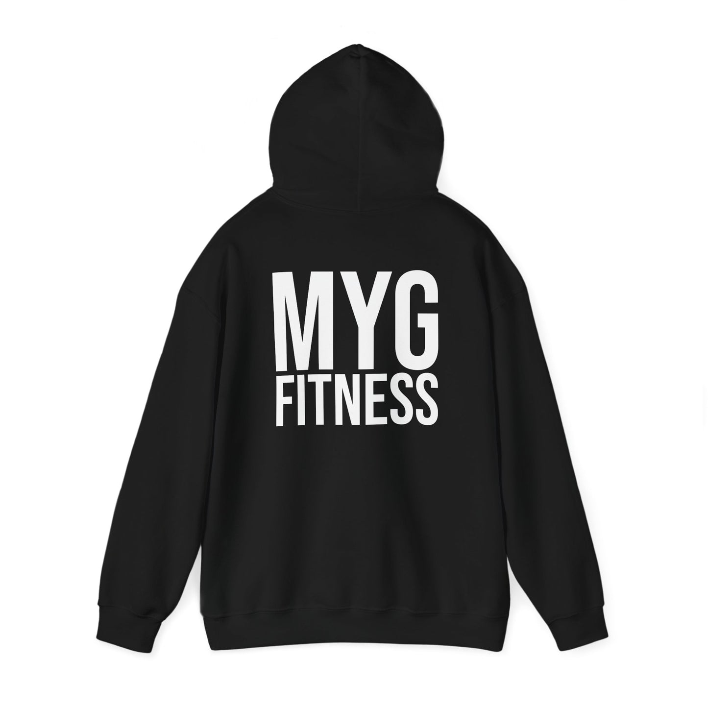 MYGFITNESS Essentials Back Print Unisex Heavy Blend™ Hoodie - Motivational Activewear for Fitness Enthusiasts