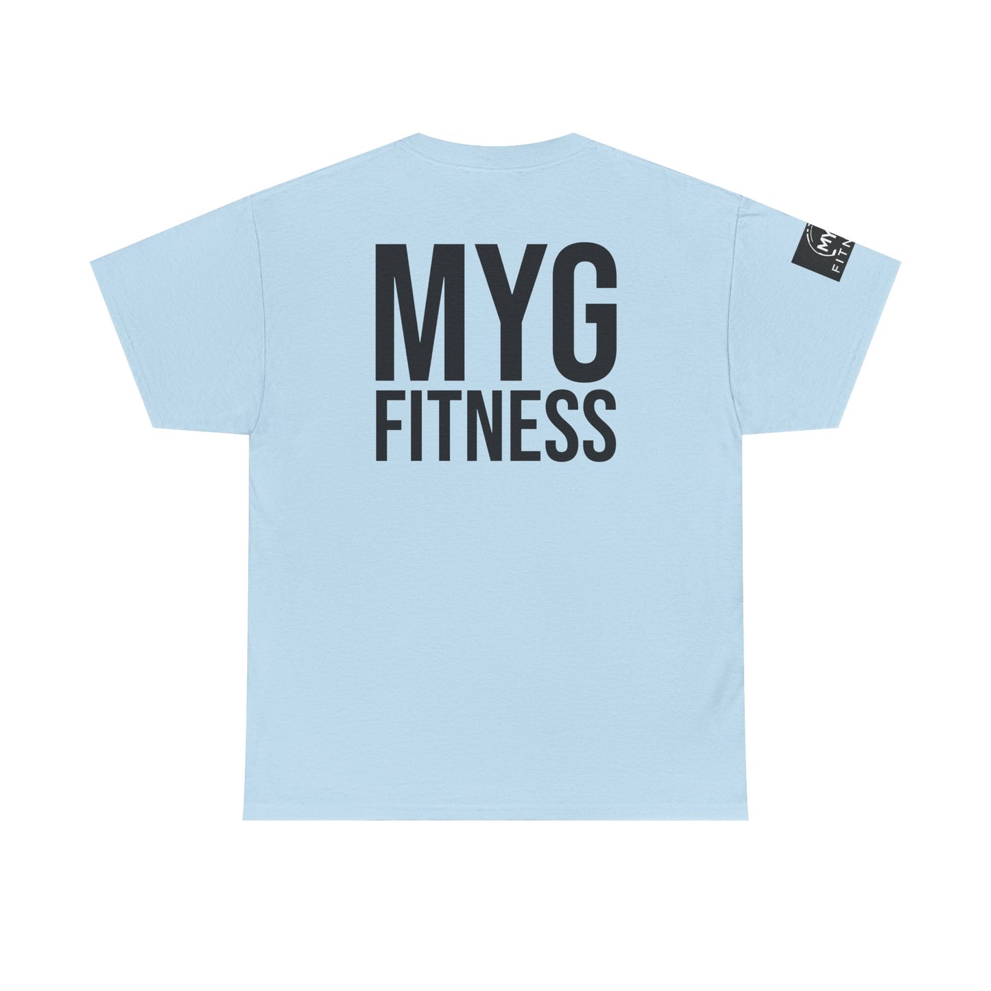 MYGFITNESS Essentials Back Print With Arm Logo Unisex Heavy Cotton Tee