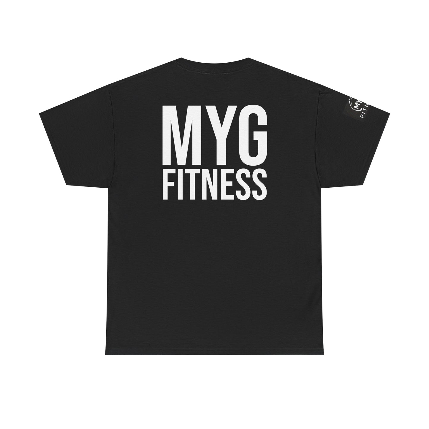 MYGFITNESS Essentials Back Print With Arm Logo Unisex Heavy Cotton Tee