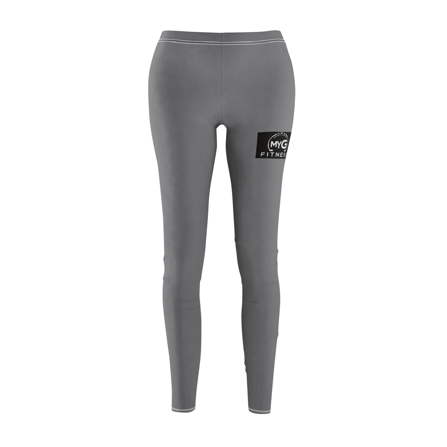 MYGFITNESS Women's Mid-rise Fitness Grey Comfortable Leggings | Active Wear for Yoga & Gym