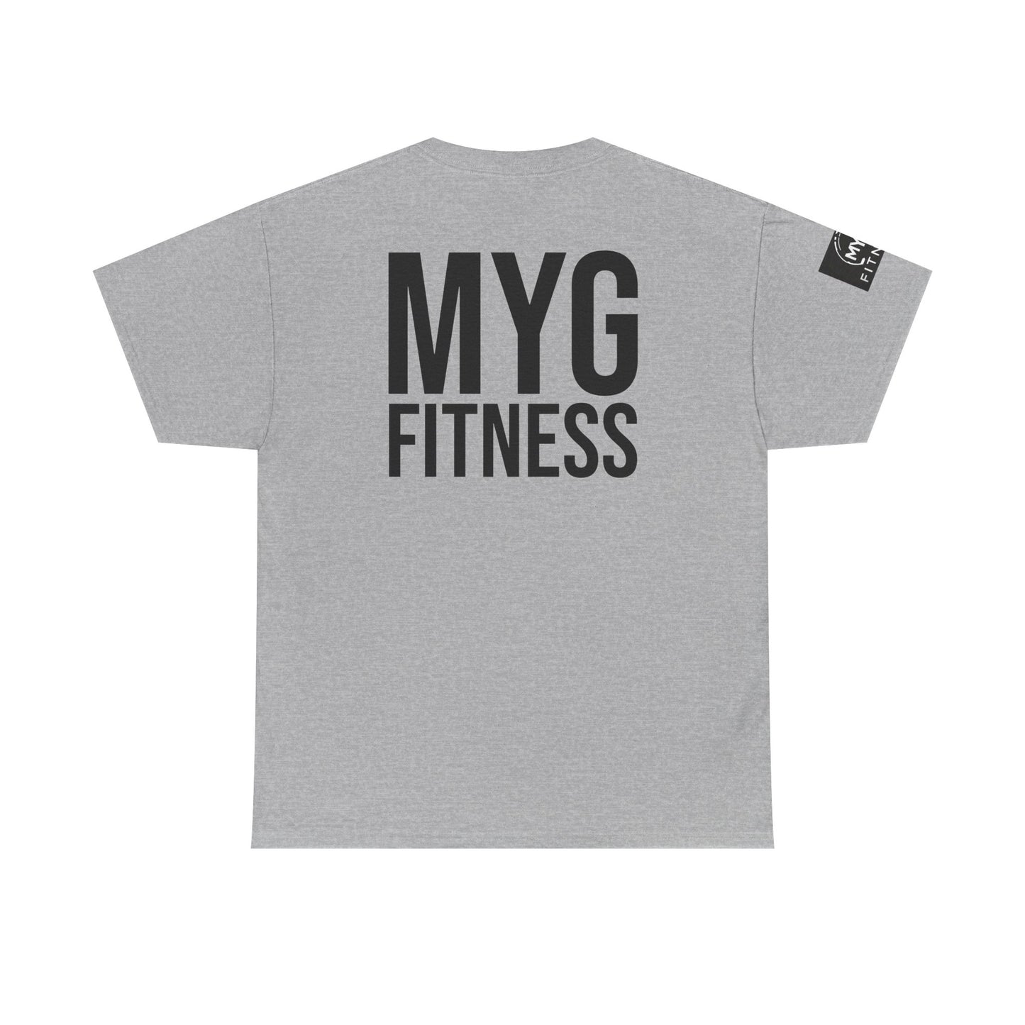 MYGFITNESS Essentials Back Print With Arm Logo Unisex Heavy Cotton Tee