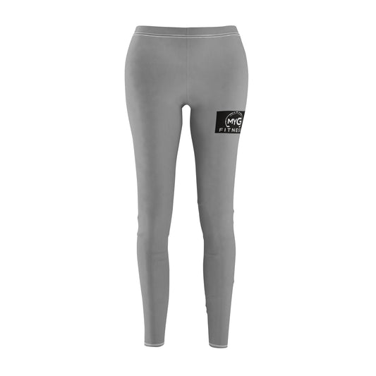 MYGFITNESS Women's Mid-rise Fitness Light Grey Comfortable Leggings | Active Wear for Yoga & Gym