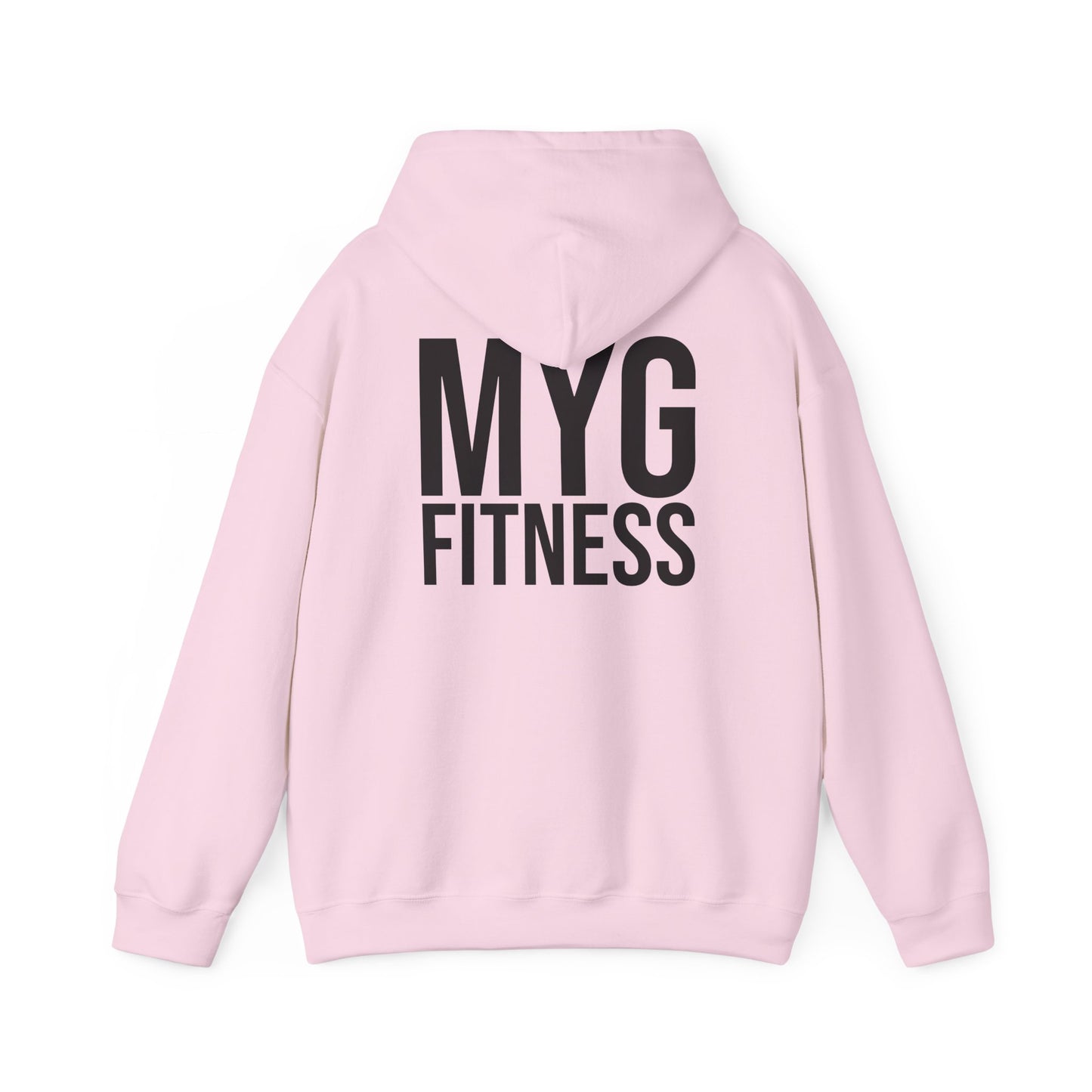 MYGFITNESS Essentials Back Print Unisex Heavy Blend™ Hoodie - Motivational Activewear for Fitness Enthusiasts