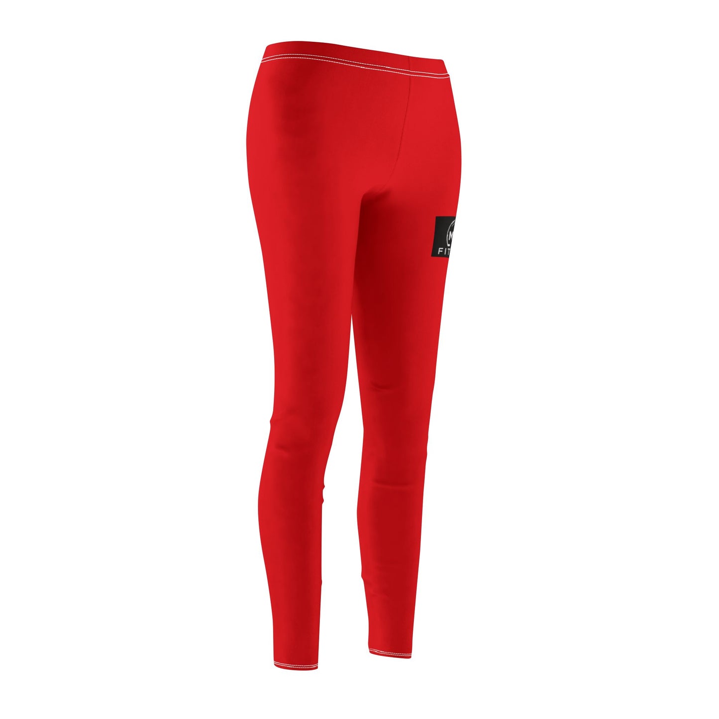 MYGFITNESS Women's Mid-rise Fitness Red Comfortable Leggings | Active Wear for Yoga & Gym