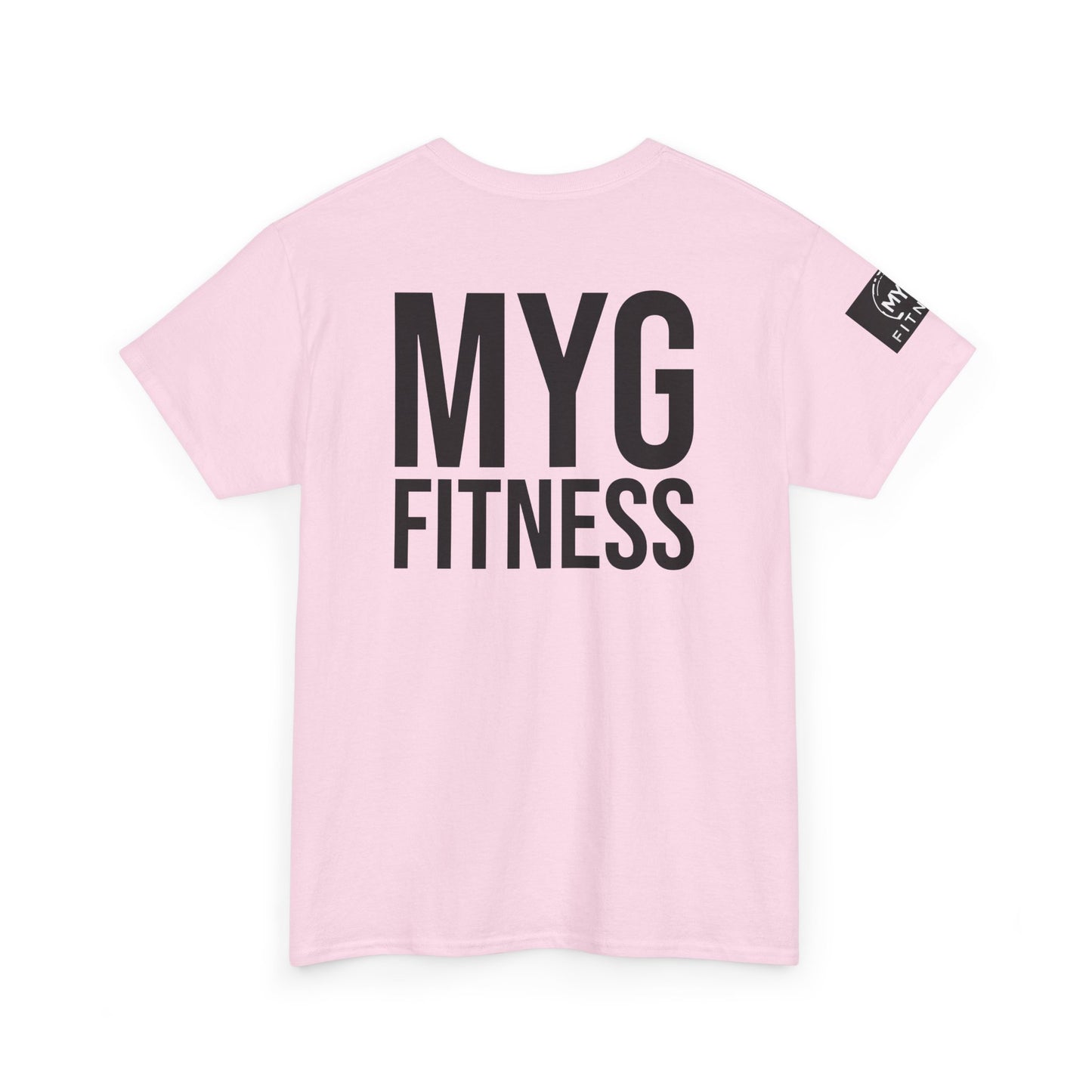 MYGFITNESS Essentials Back Print With Arm Logo Unisex Heavy Cotton Tee