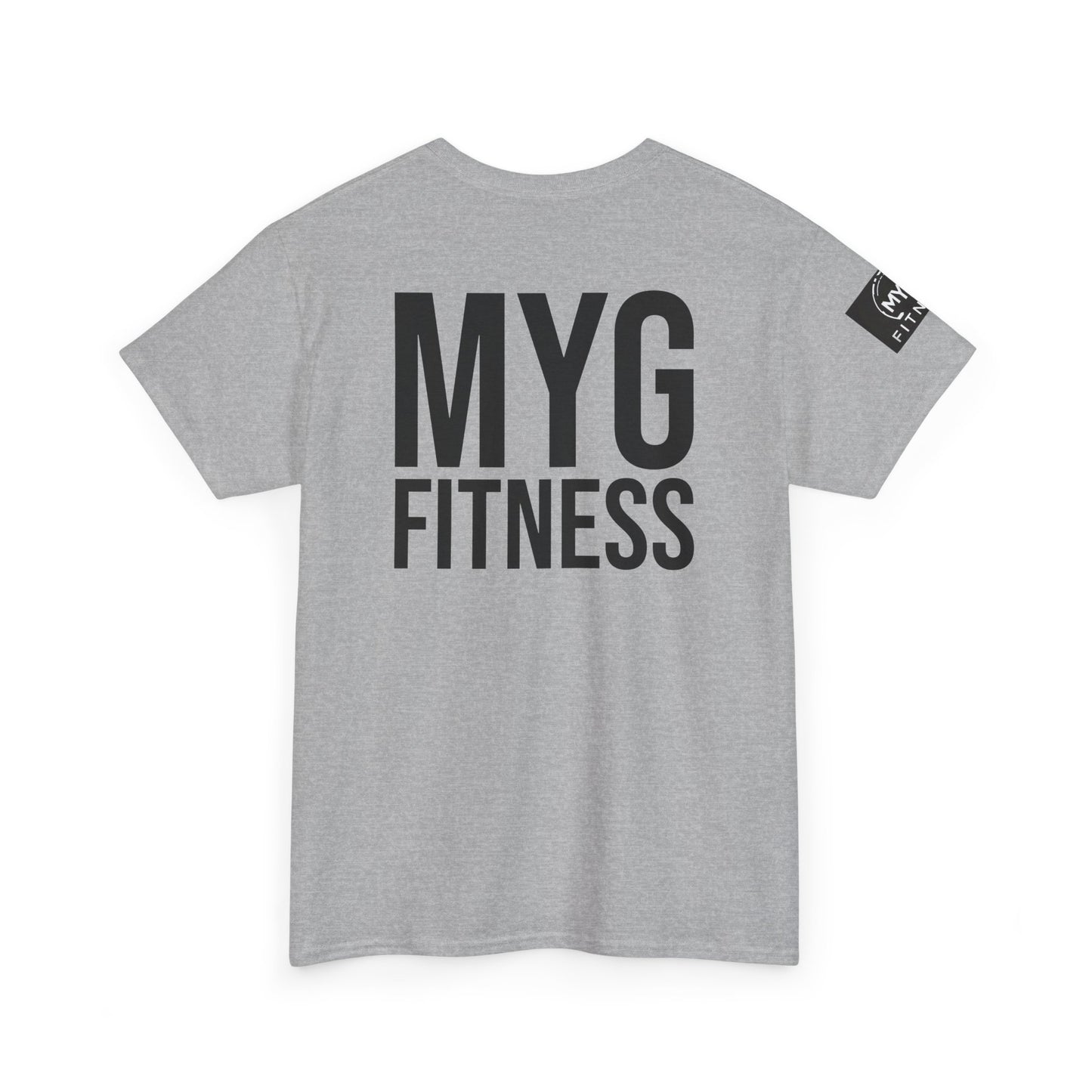 MYGFITNESS Essentials Back Print With Arm Logo Unisex Heavy Cotton Tee