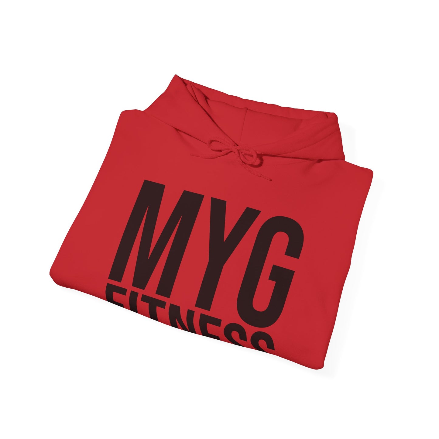 MYGFITNESS Essentials Arm Logo Unisex Heavy Blend™ Hoodie - Motivational Activewear for Fitness Enthusiasts