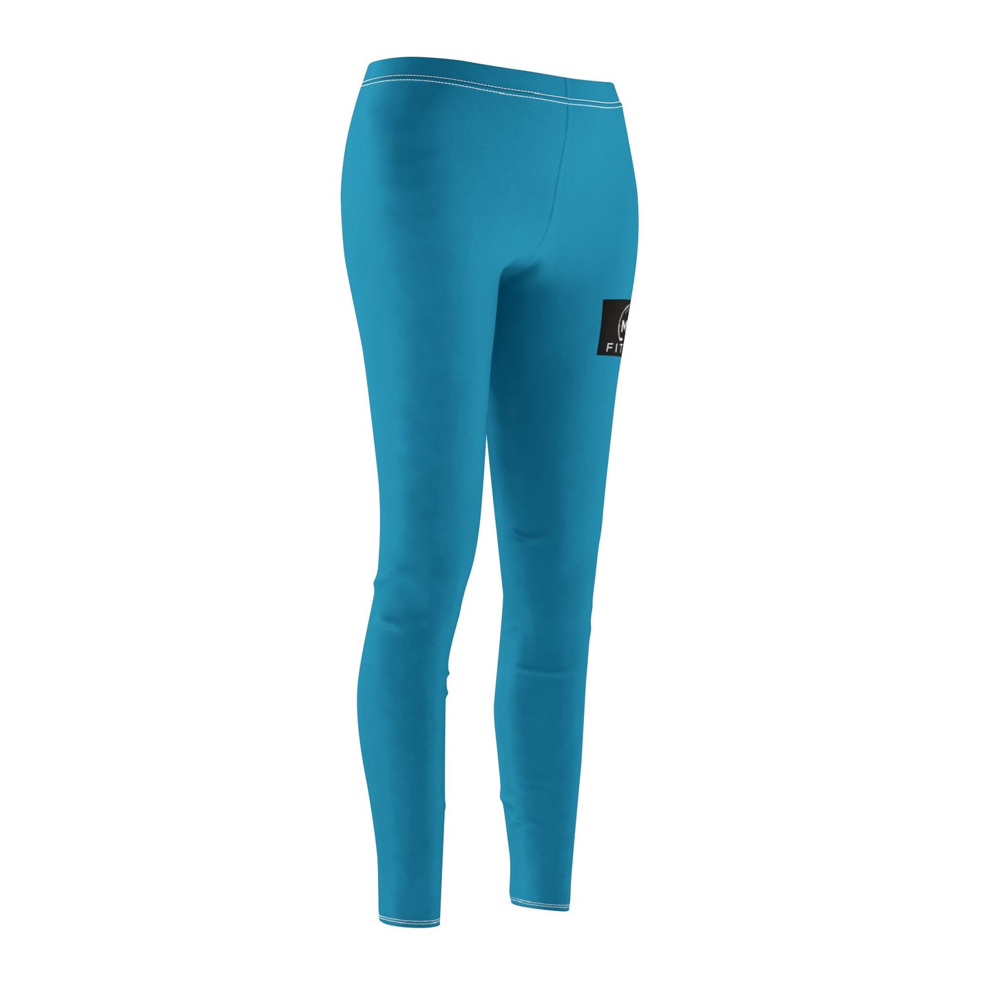 MYGFITNESS Women's Mid-rise Fitness Turquoise Comfortable Leggings | Active Wear for Yoga & Gym