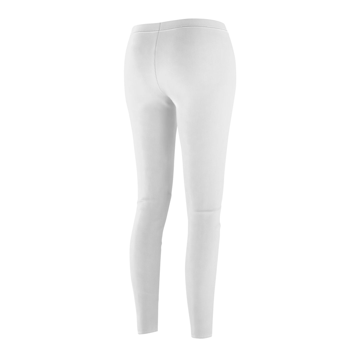 MYGFITNESS Women's Mid-rise Fitness White Comfortable Leggings | Active Wear for Yoga & Gym