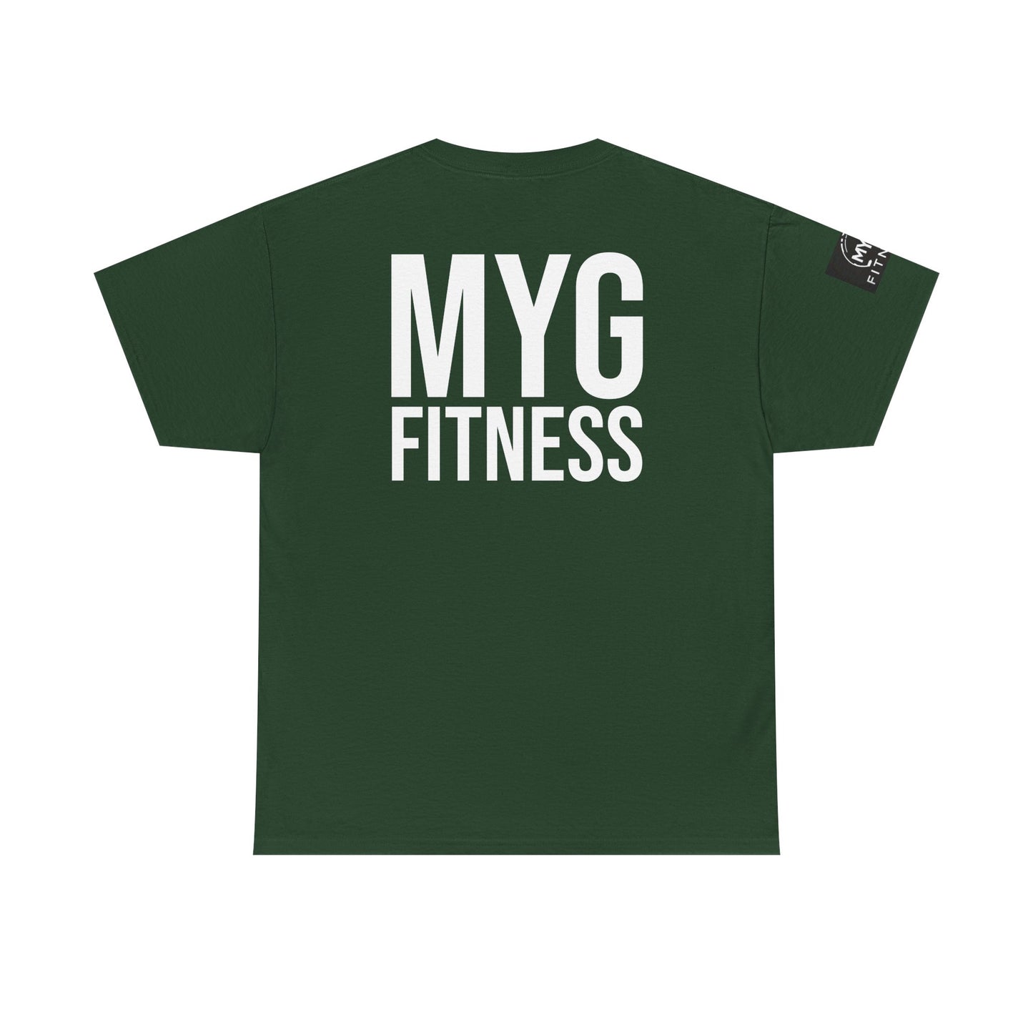 MYGFITNESS Essentials Back Print With Arm Logo Unisex Heavy Cotton Tee