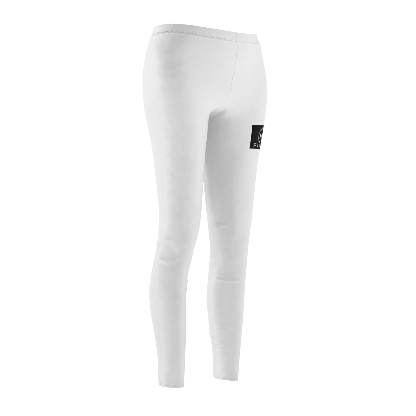 MYGFITNESS Women's Mid-rise Fitness White Comfortable Leggings | Active Wear for Yoga & Gym