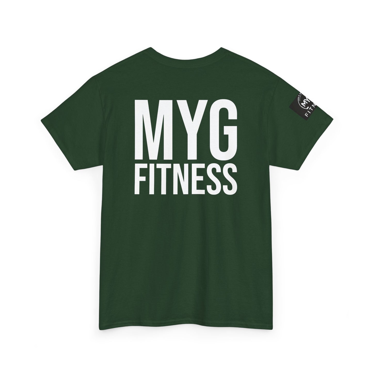 MYGFITNESS Essentials Back Print With Arm Logo Unisex Heavy Cotton Tee