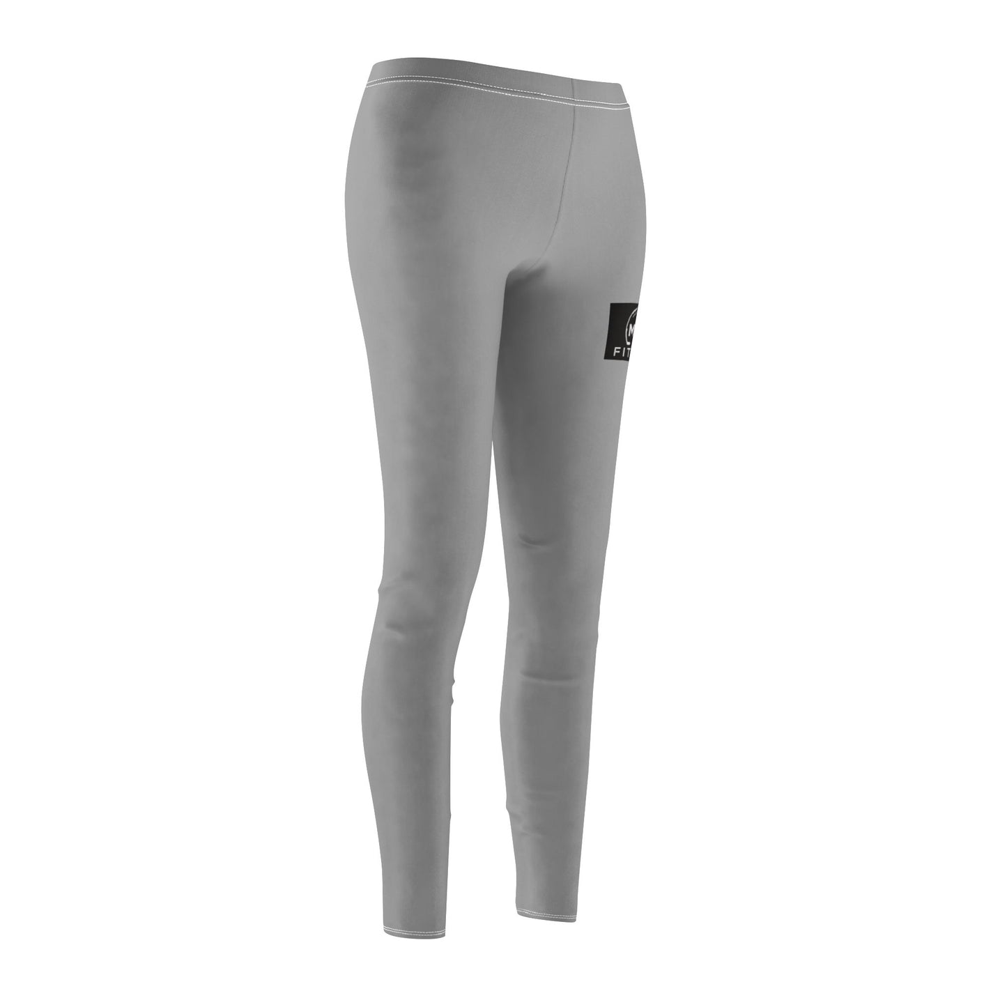 MYGFITNESS Women's Mid-rise Fitness Light Grey Comfortable Leggings | Active Wear for Yoga & Gym