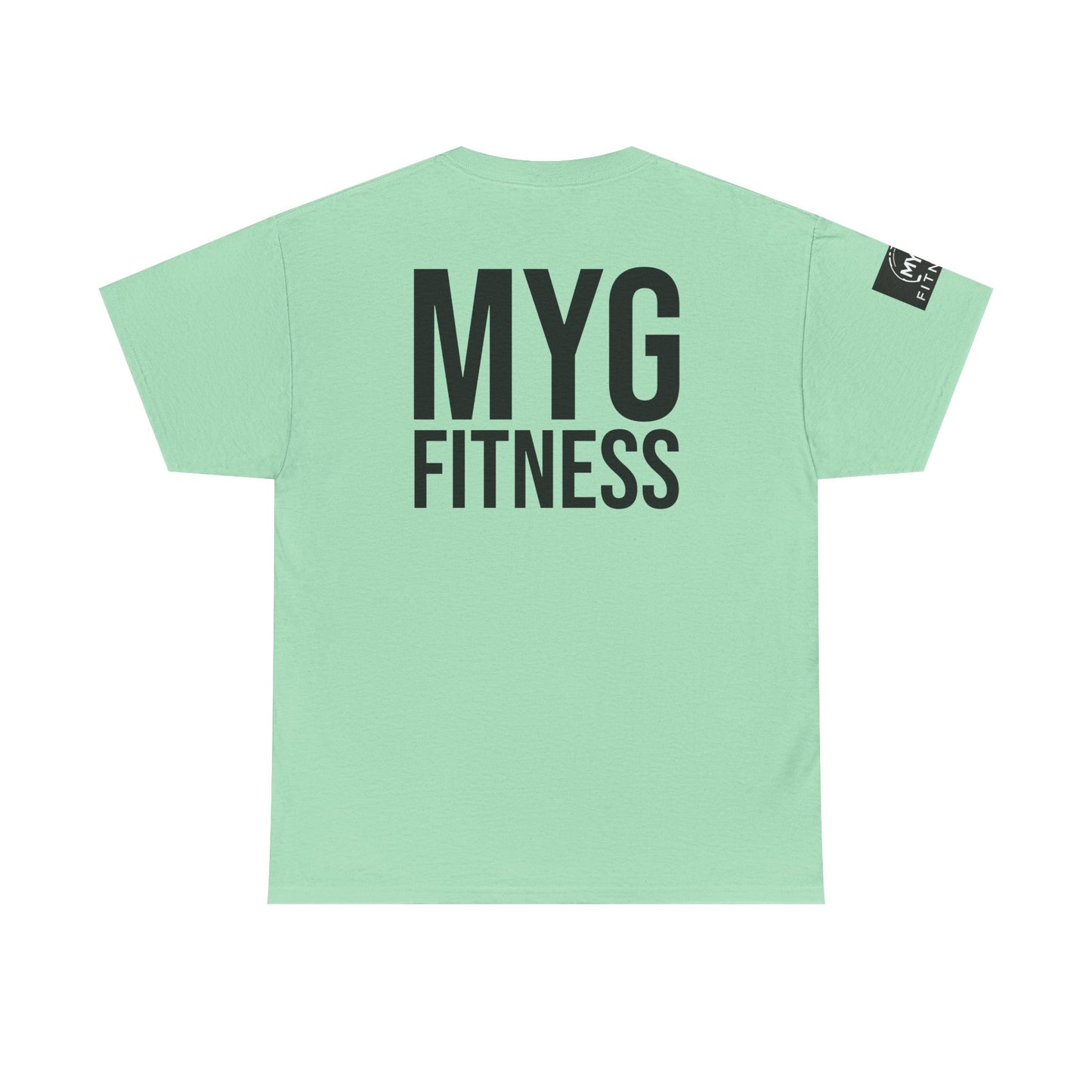 MYGFITNESS Essentials Back Print With Arm Logo Unisex Heavy Cotton Tee