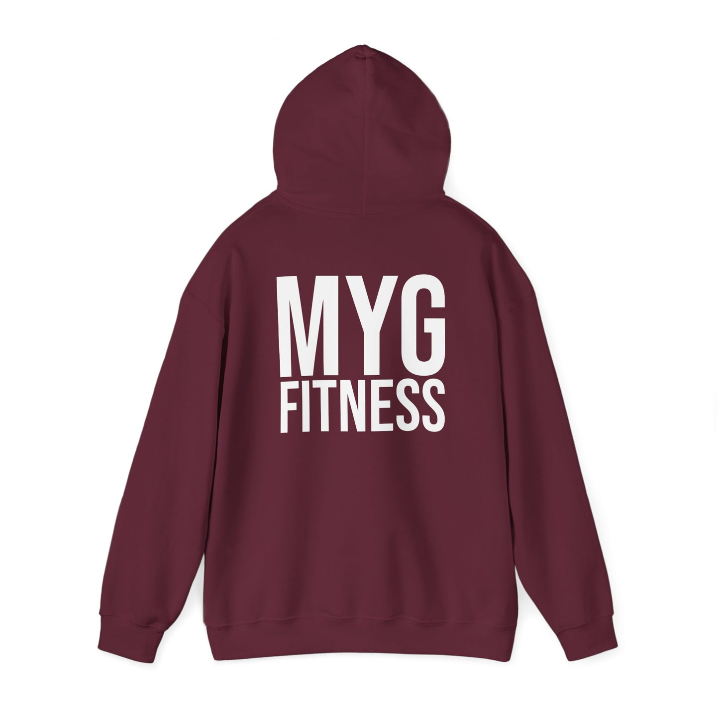 MYGFITNESS Essentials Back Print Unisex Heavy Blend™ Hoodie - Motivational Activewear for Fitness Enthusiasts