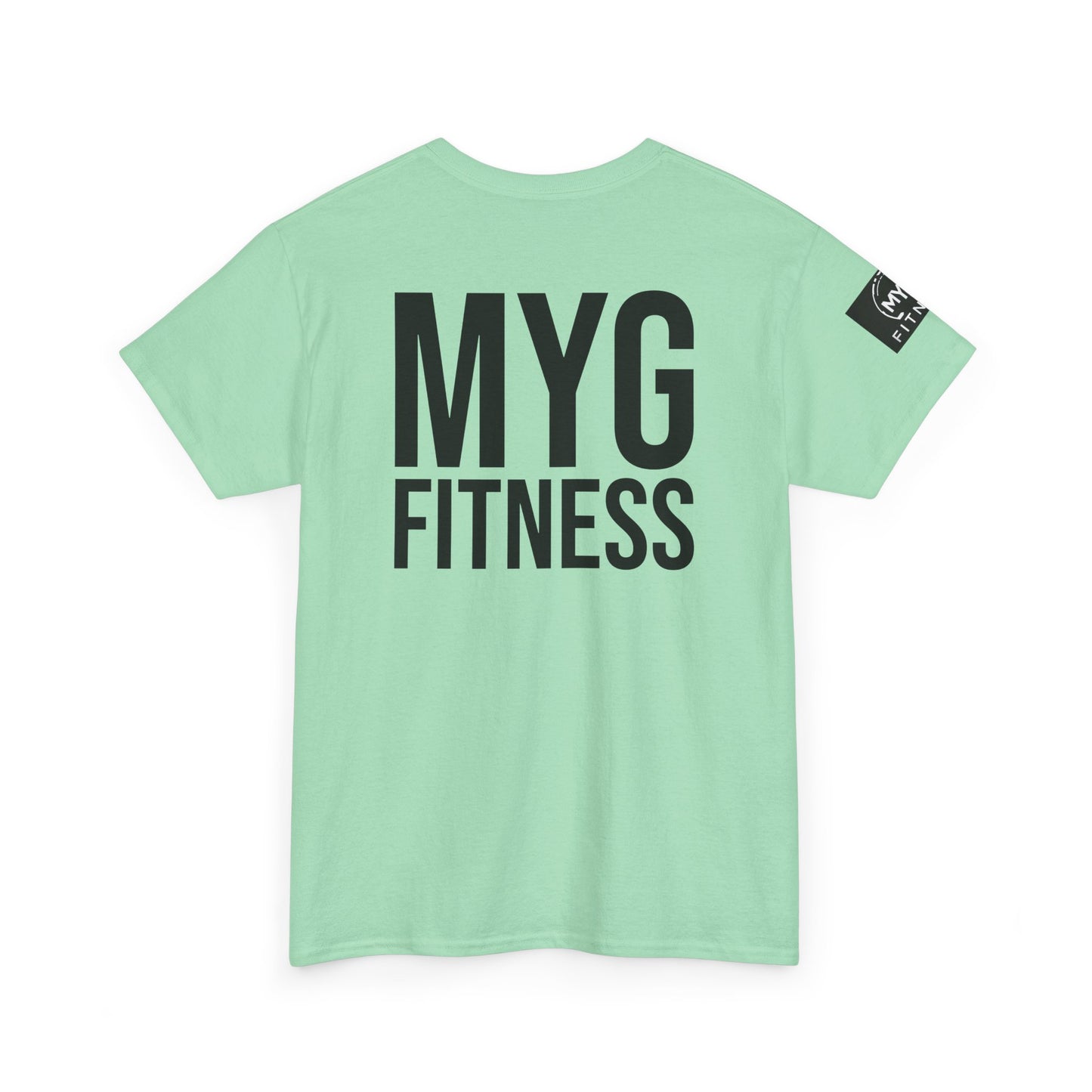 MYGFITNESS Essentials Back Print With Arm Logo Unisex Heavy Cotton Tee