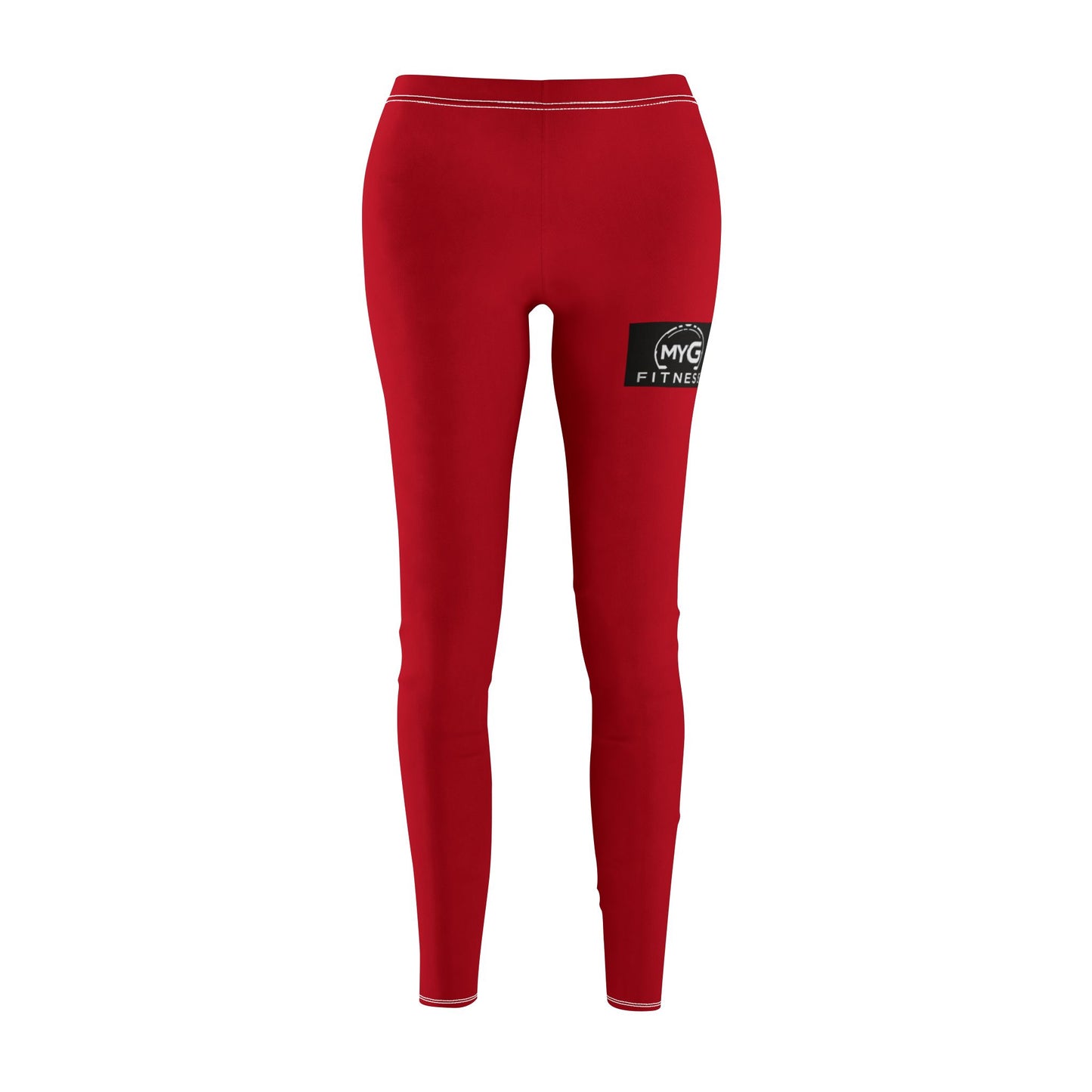 MYGFITNESS Women's Mid-rise Fitness Dark Red Comfortable Leggings | Active Wear for Yoga & Gym