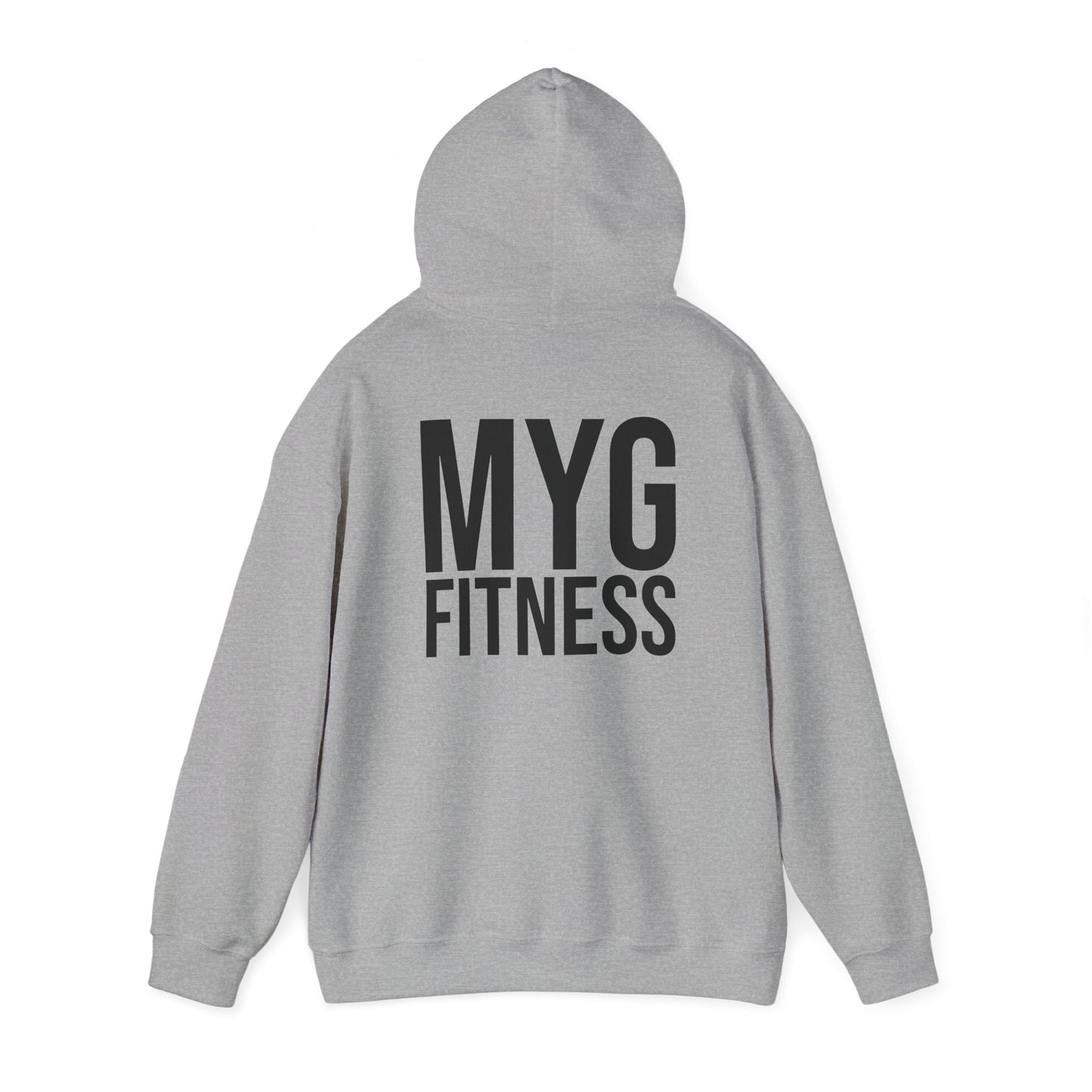 MYGFITNESS Essentials Back Print Unisex Heavy Blend™ Hoodie - Motivational Activewear for Fitness Enthusiasts