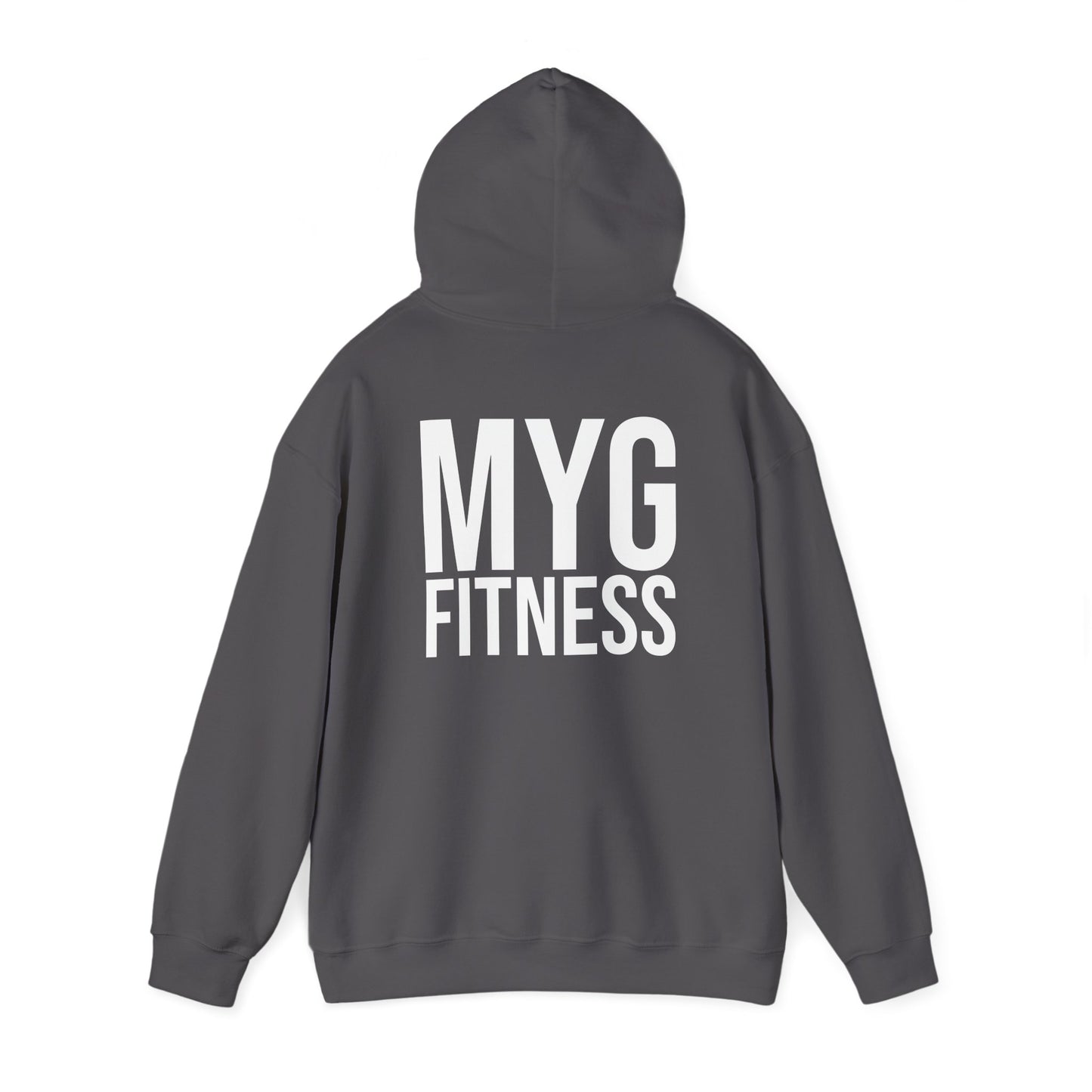 MYGFITNESS Essentials Back Print Unisex Heavy Blend™ Hoodie - Motivational Activewear for Fitness Enthusiasts