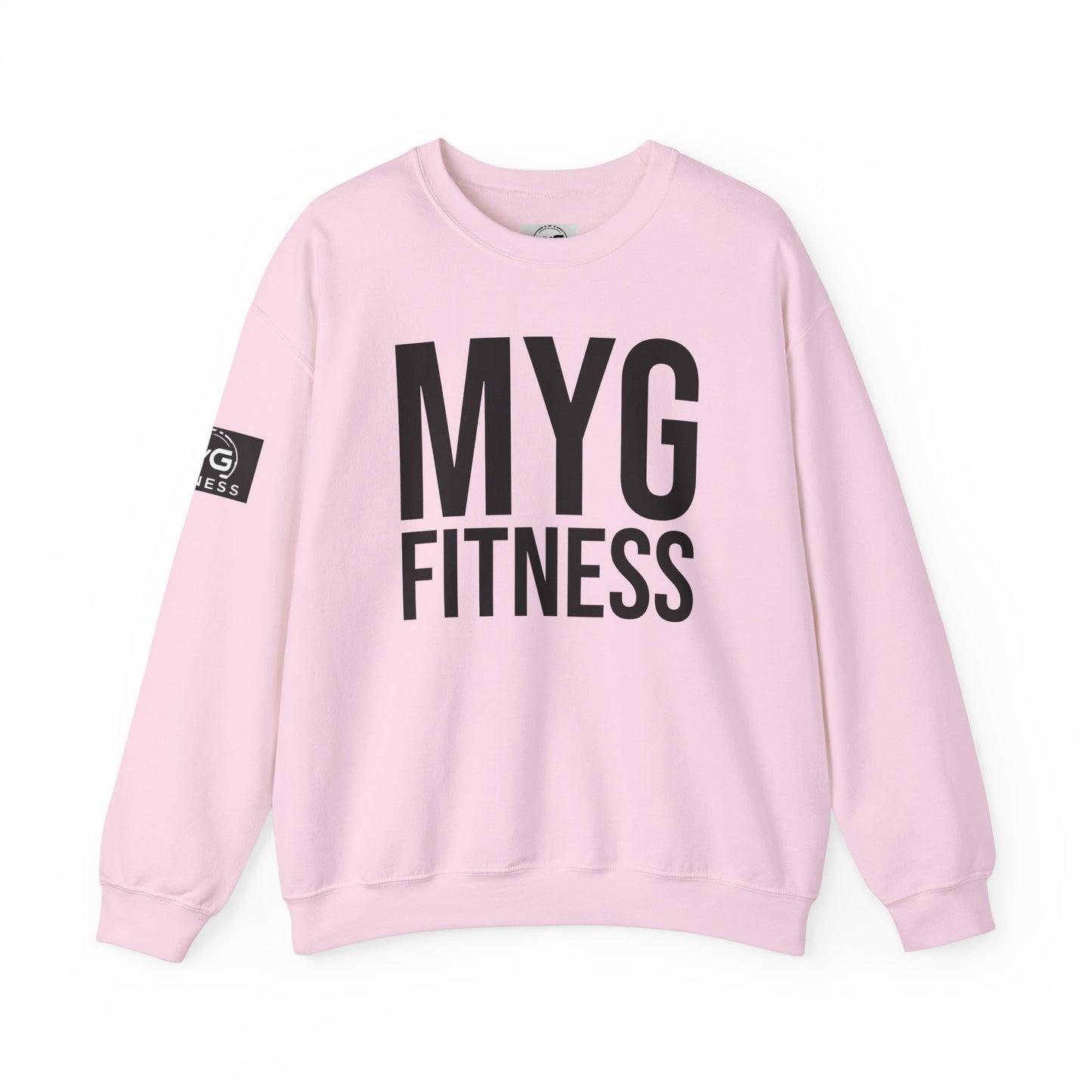 MYGFITNESS Essentials Arm Logo Unisex Heavy Blend™ Crewneck Sweatshirt - Cozy Apparel for Workout Enthusiasts