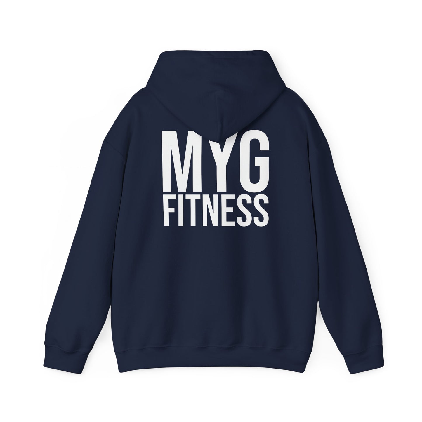 MYGFITNESS Essentials Back Print Unisex Heavy Blend™ Hoodie - Motivational Activewear for Fitness Enthusiasts