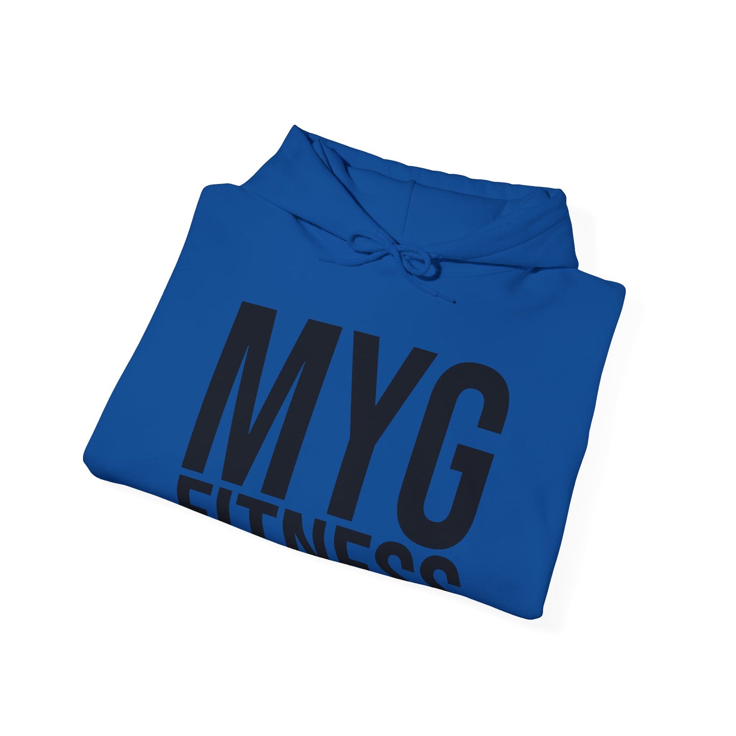 MYGFITNESS Essentials Arm Logo Unisex Heavy Blend™ Hoodie - Motivational Activewear for Fitness Enthusiasts