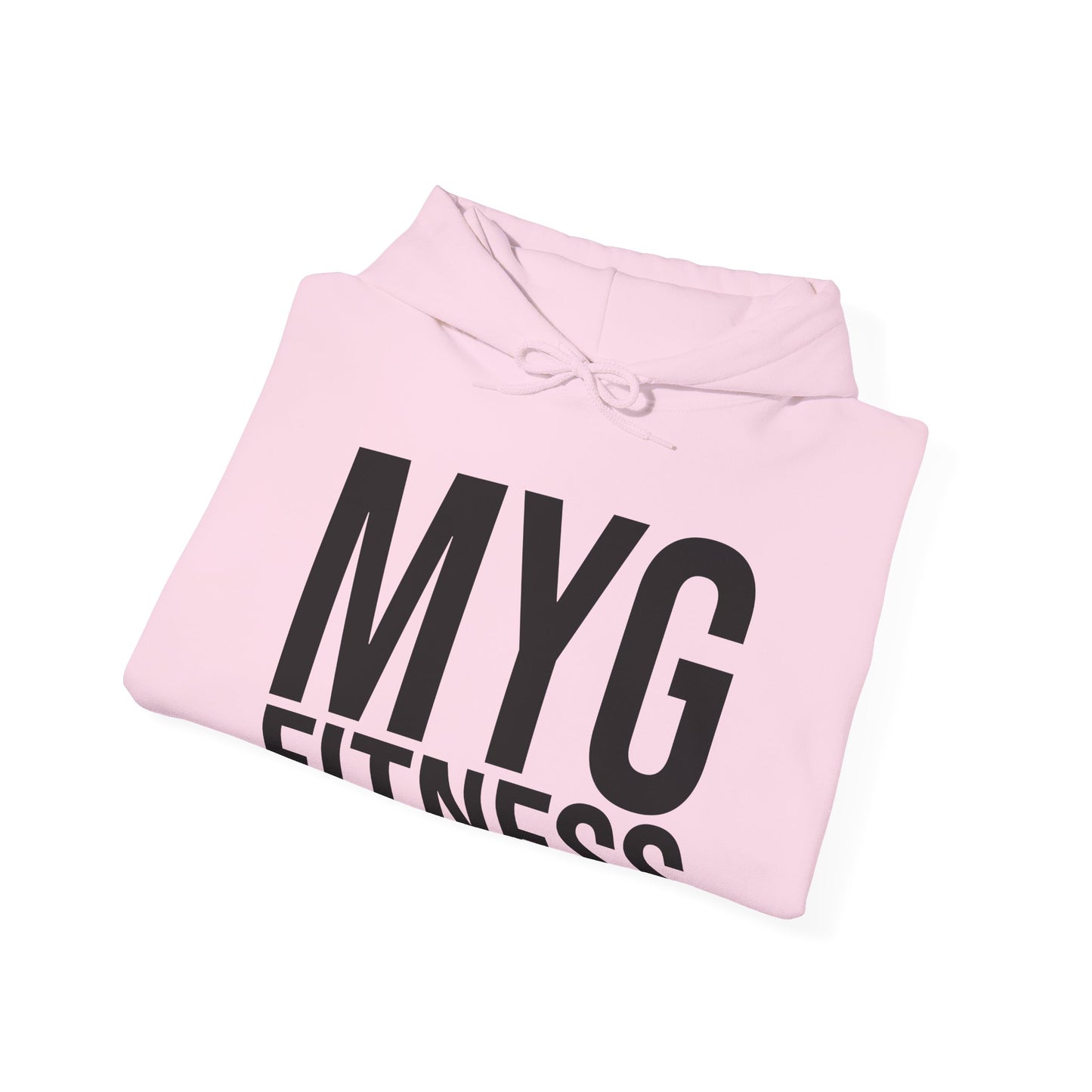 MYGFITNESS Essentials Arm Logo Unisex Heavy Blend™ Hoodie - Motivational Activewear for Fitness Enthusiasts