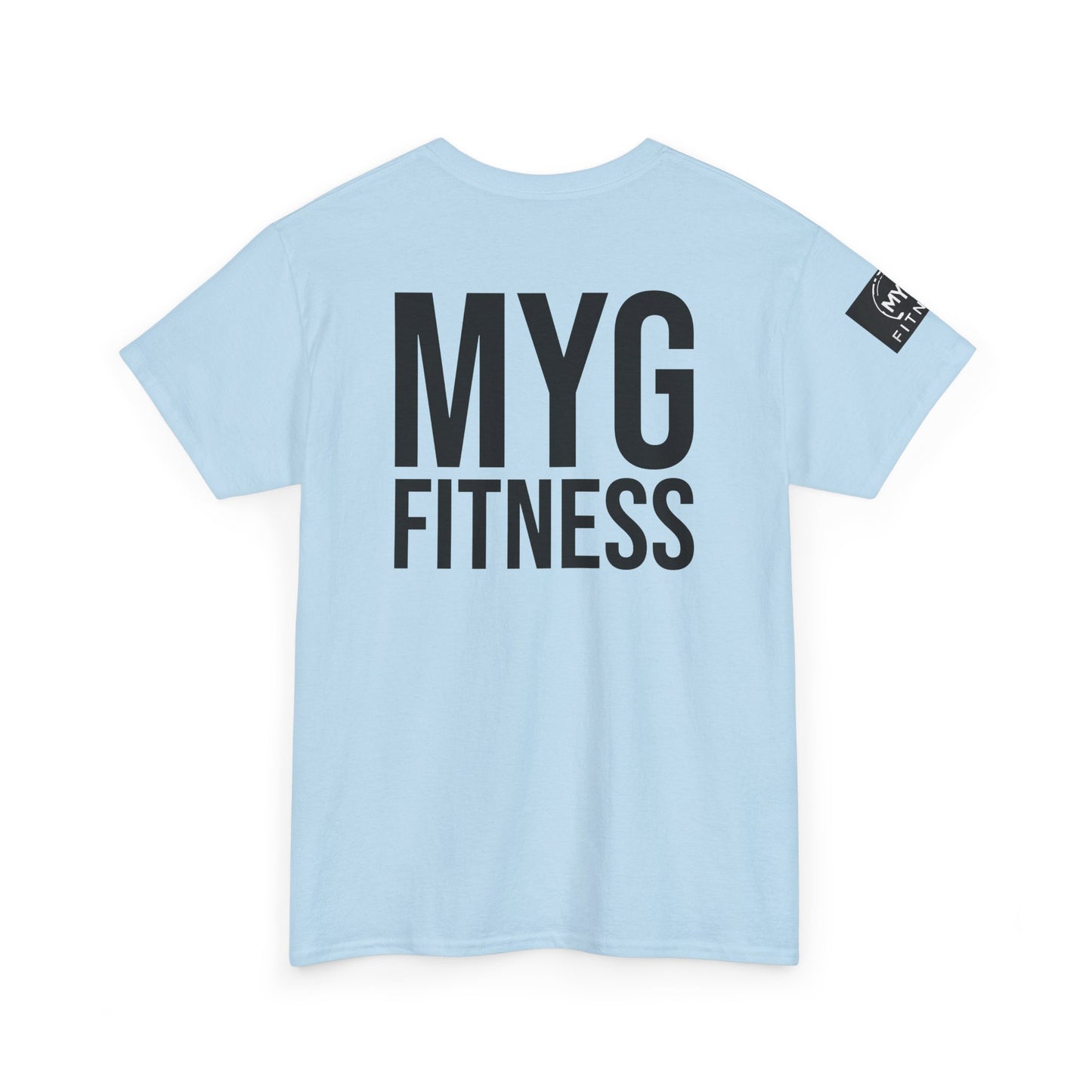 MYGFITNESS Essentials Back Print With Arm Logo Unisex Heavy Cotton Tee