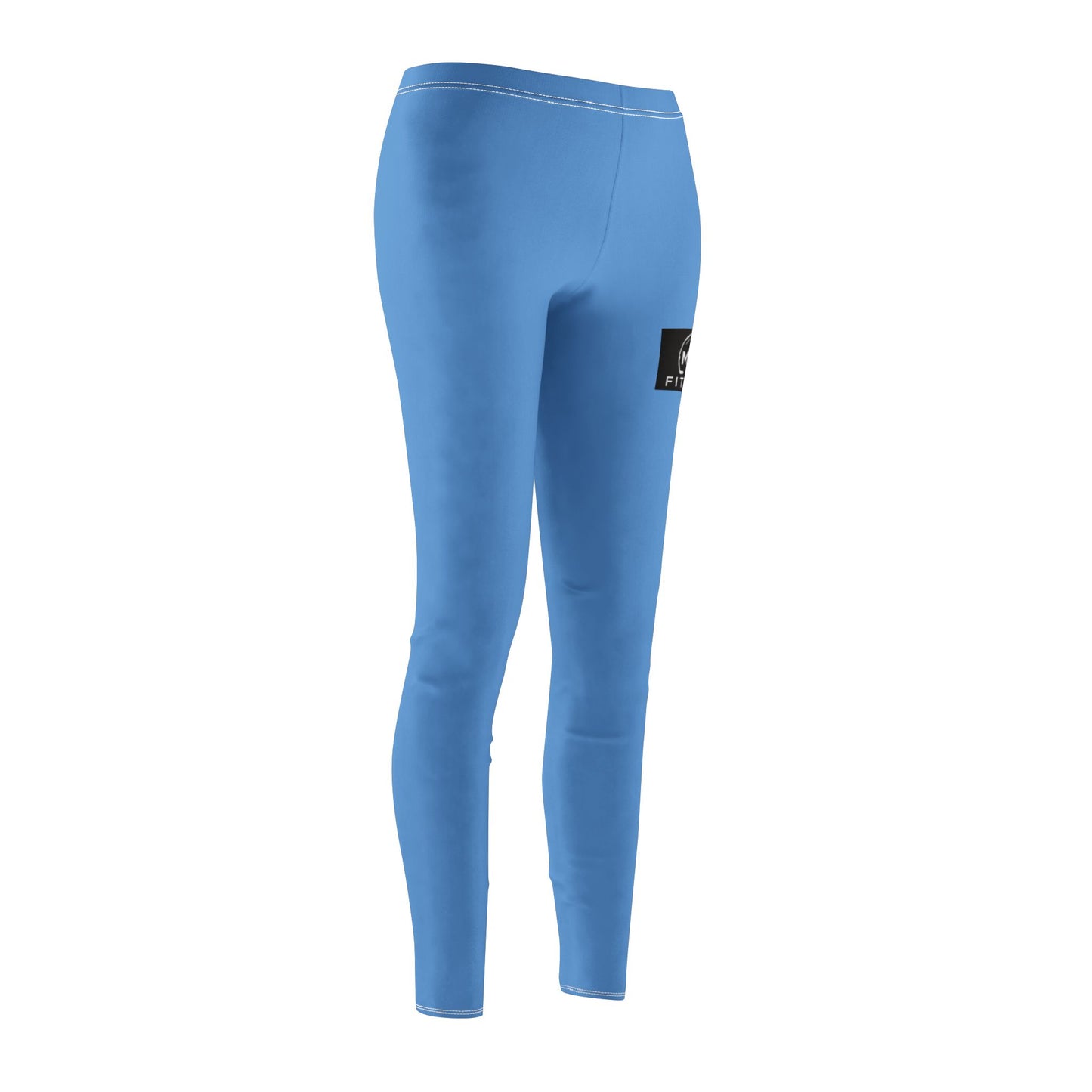 MYGFITNESS Women's Mid-rise Fitness Light Blue Comfortable Leggings | Active Wear for Yoga & Gym