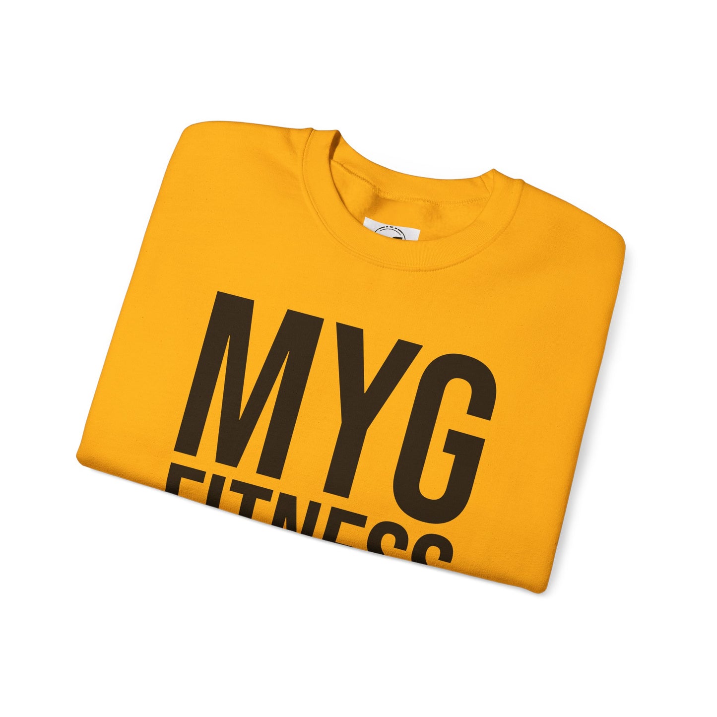 MYGFITNESS Essentials Arm Logo Unisex Heavy Blend™ Crewneck Sweatshirt - Cozy Apparel for Workout Enthusiasts