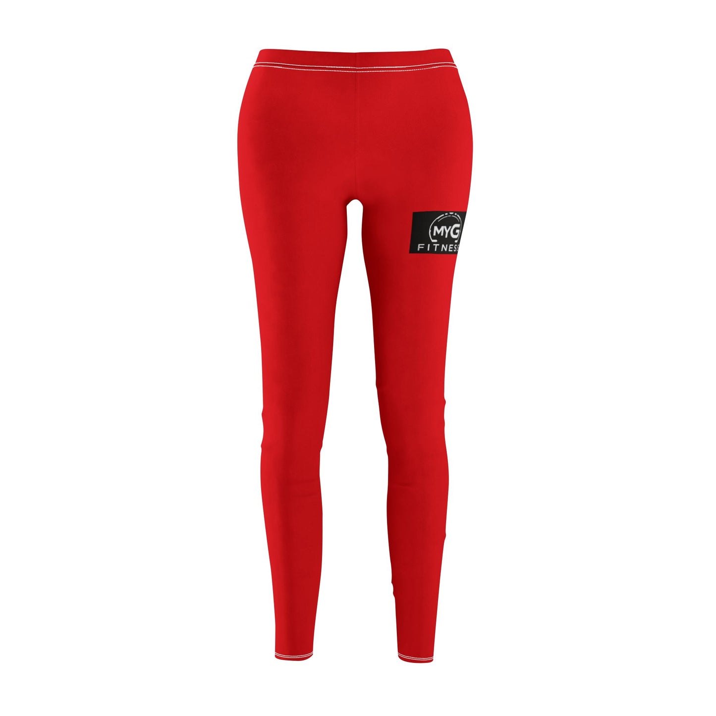 MYGFITNESS Women's Mid-rise Fitness Red Comfortable Leggings | Active Wear for Yoga & Gym