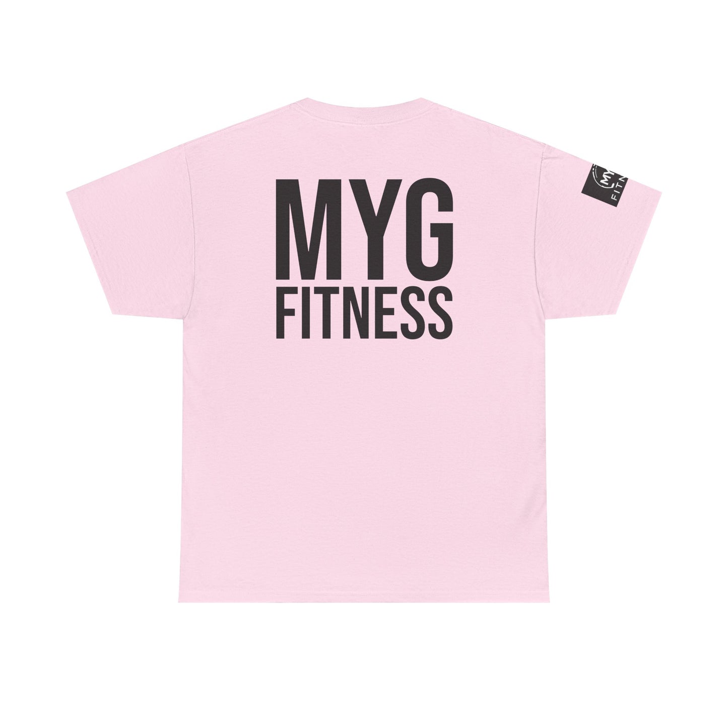 MYGFITNESS Essentials Back Print With Arm Logo Unisex Heavy Cotton Tee