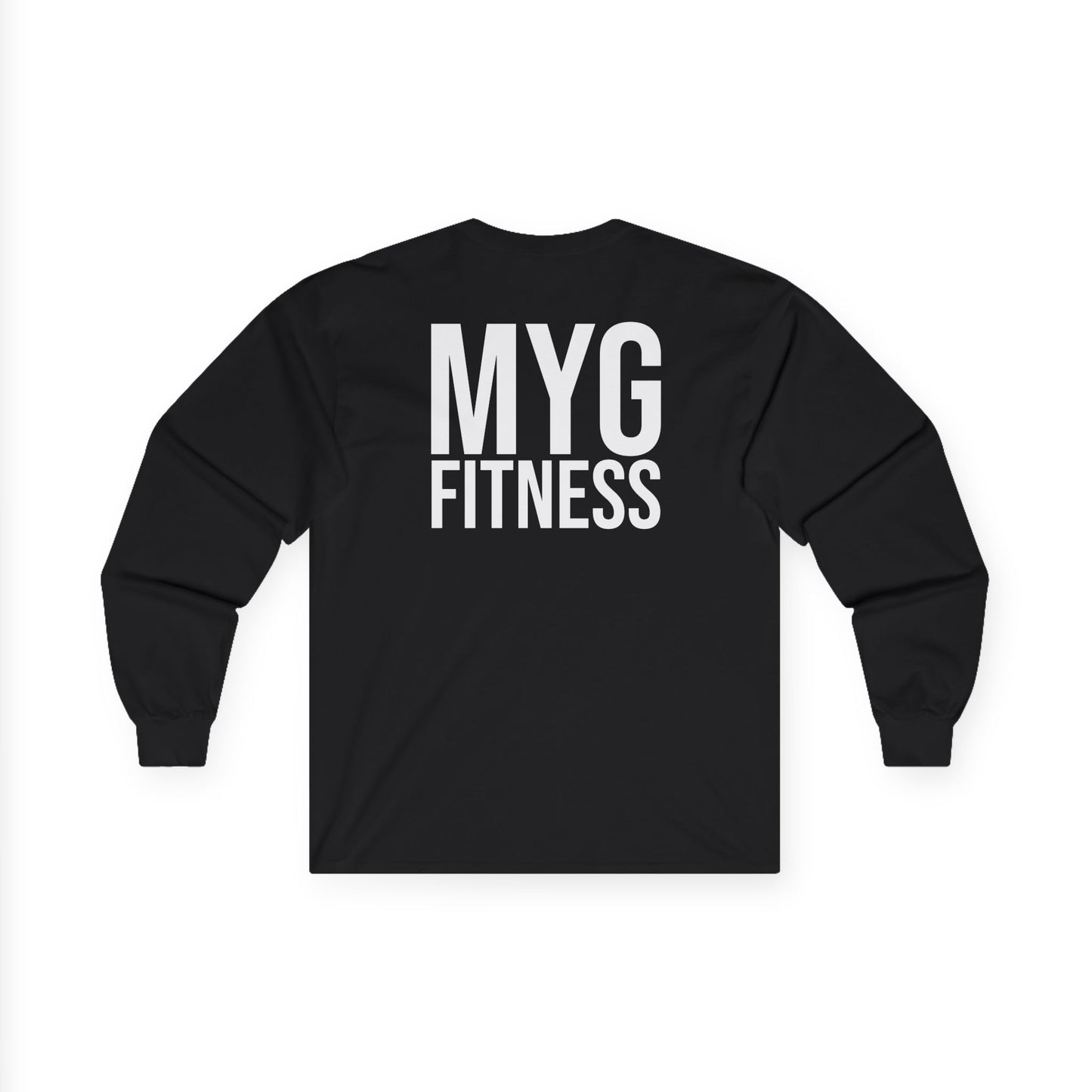 MYGFITNESS Essentials Back Print Unisex Ultra Cotton Long Sleeve Tee - Comfortable Activewear for Fitness Enthusiasts