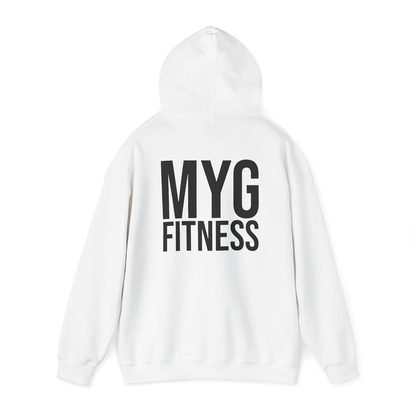 MYGFITNESS Essentials Back Print Unisex Heavy Blend™ Hoodie - Motivational Activewear for Fitness Enthusiasts