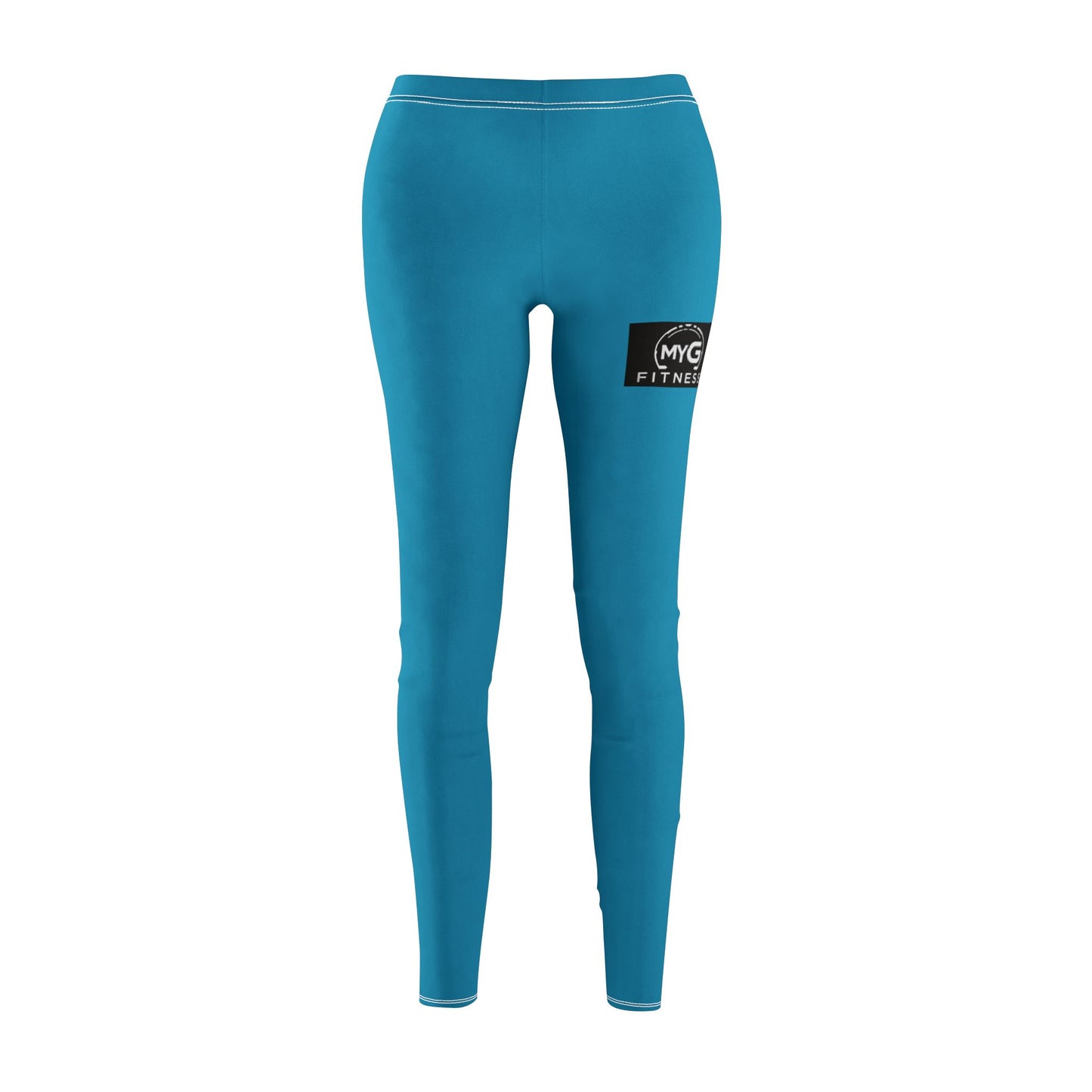 MYGFITNESS Women's Mid-rise Fitness Turquoise Comfortable Leggings | Active Wear for Yoga & Gym