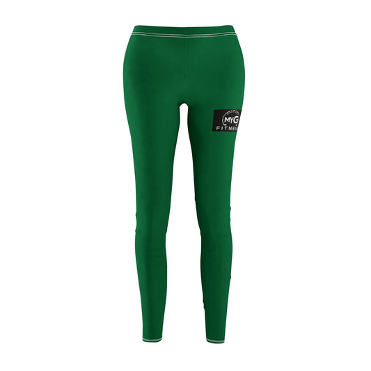 MYGFITNESS Women's Mid-rise Fitness Dark Green Comfortable Leggings | Active Wear for Yoga & Gym