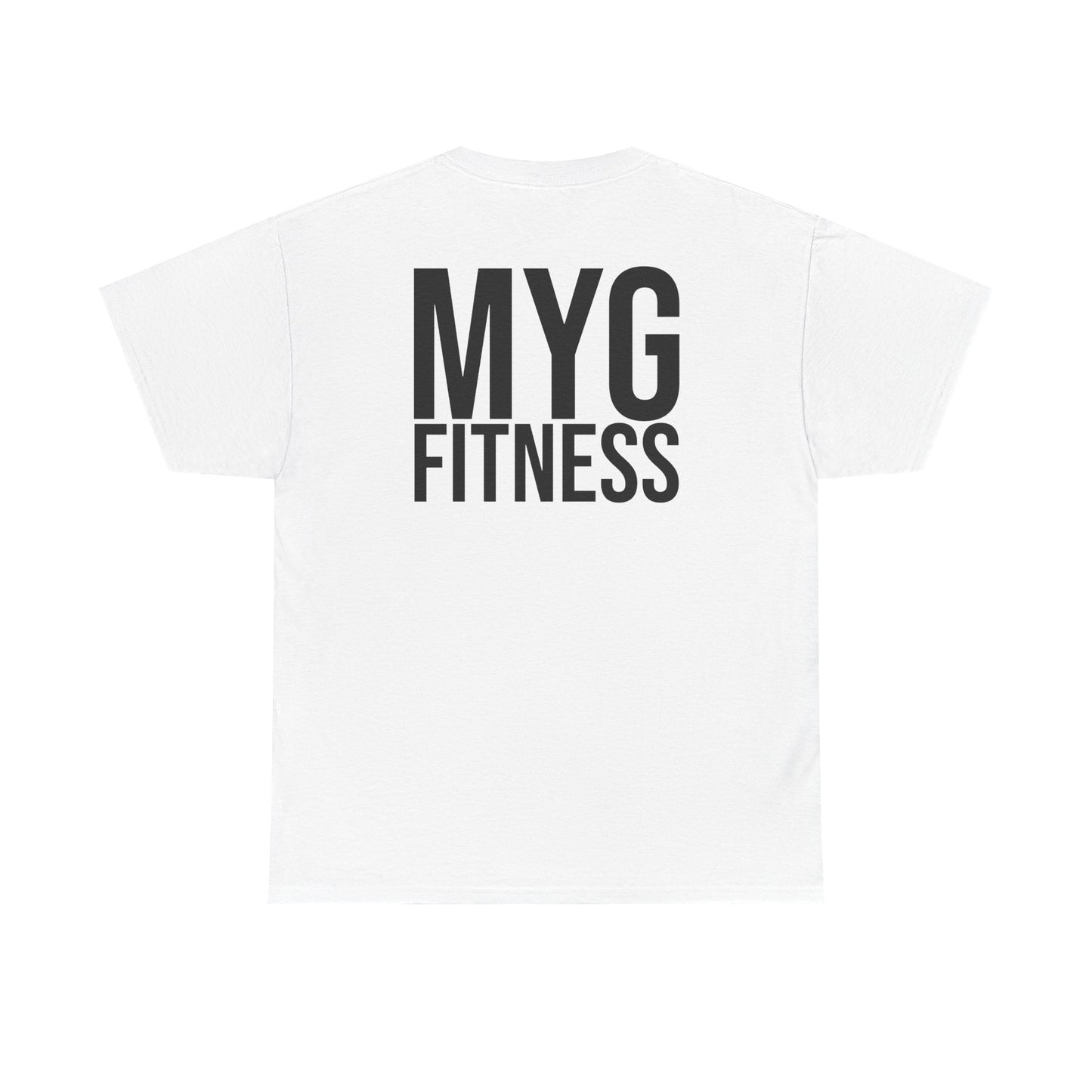 MYGFITNESS Essentials Logo With Back Print Unisex Heavy Cotton Tee