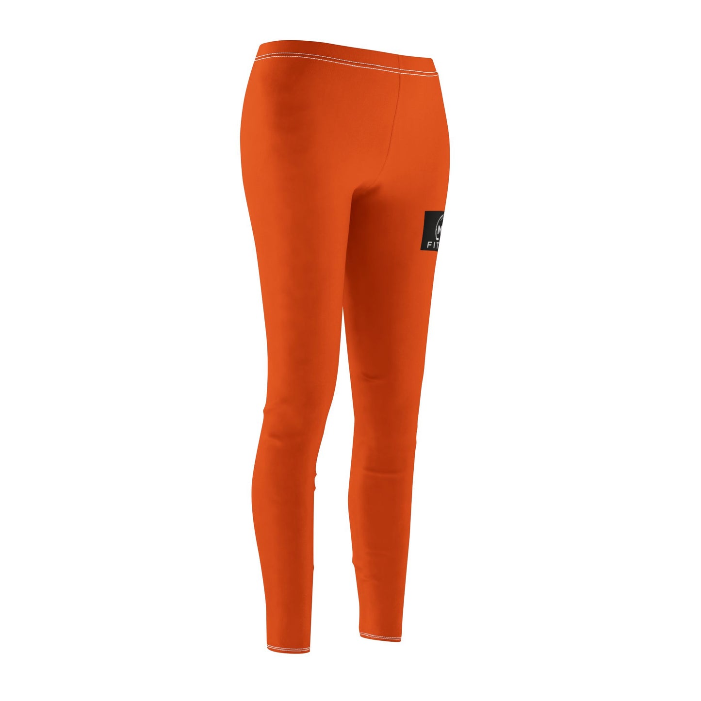 MYGFITNESS Women's Mid-rise Fitness Orange Comfortable Leggings | Active Wear for Yoga & Gym