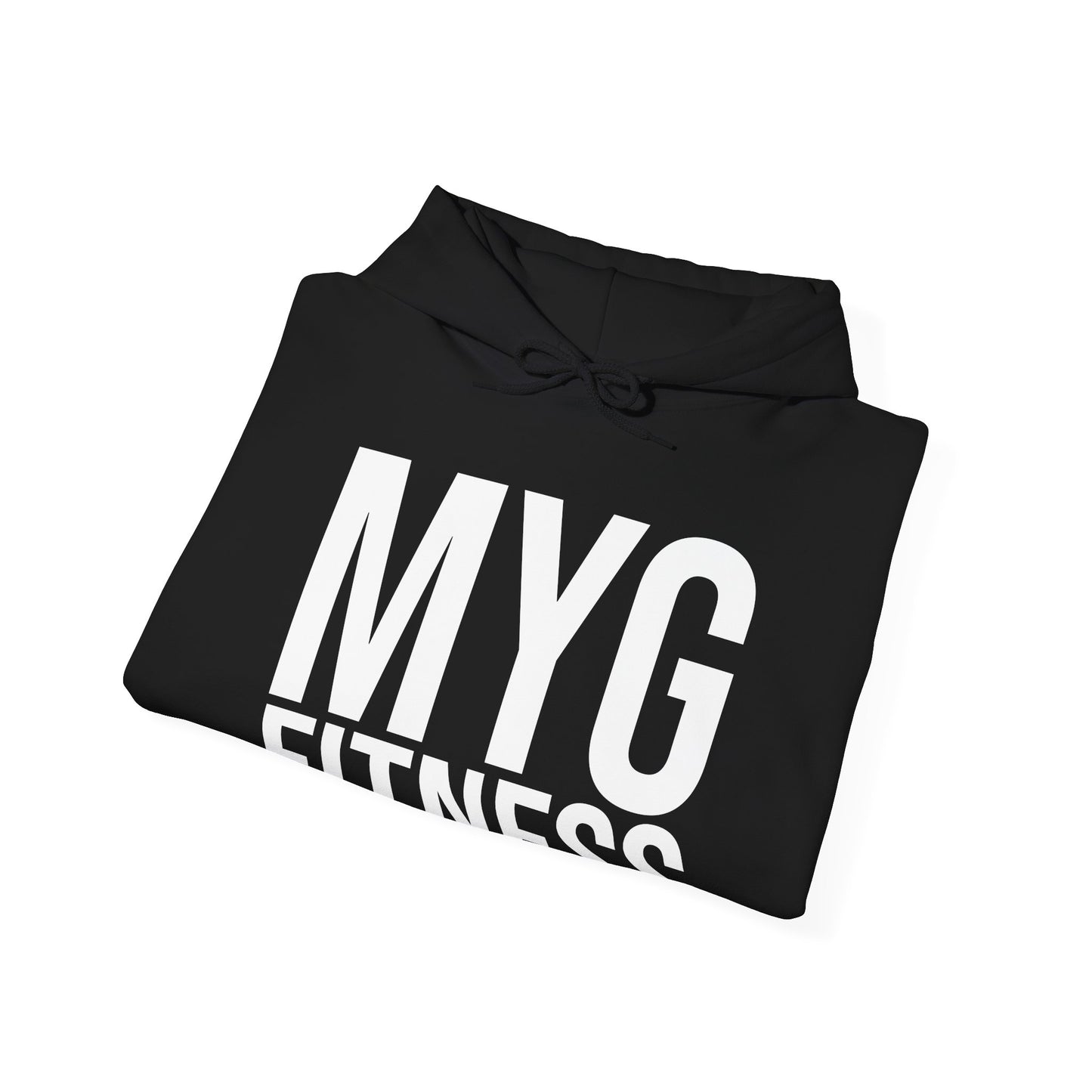 MYGFITNESS Essentials Arm Logo Unisex Heavy Blend™ Hoodie - Motivational Activewear for Fitness Enthusiasts