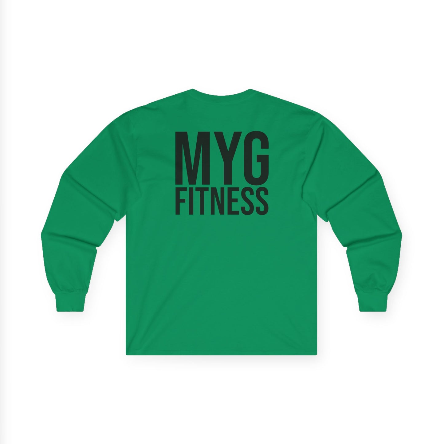 MYGFITNESS Essentials Back Print Unisex Ultra Cotton Long Sleeve Tee - Comfortable Activewear for Fitness Enthusiasts